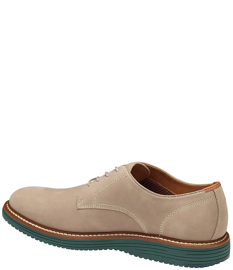 Johnston & Murphy Men's Upton Nubuck Plain Toe Lace Up Oxfords