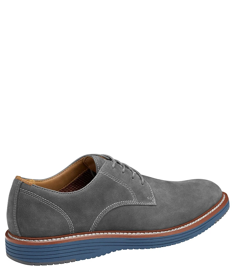 Johnston & Murphy Men's Upton Nubuck Plain Toe Lace Up Oxfords