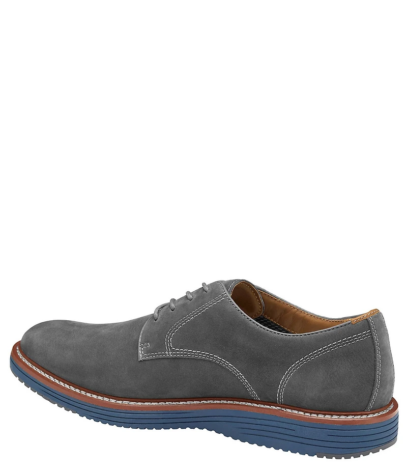 Johnston & Murphy Men's Upton Nubuck Plain Toe Lace Up Oxfords