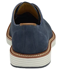 Johnston & Murphy Men's Upton Nubuck Plain Toe Lace Up Oxfords