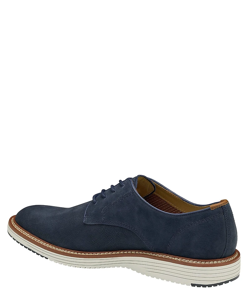 Johnston & Murphy Men's Upton Nubuck Plain Toe Lace Up Oxfords