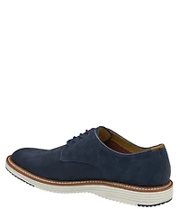Johnston & Murphy Men's Upton Nubuck Plain Toe Lace Up Oxfords