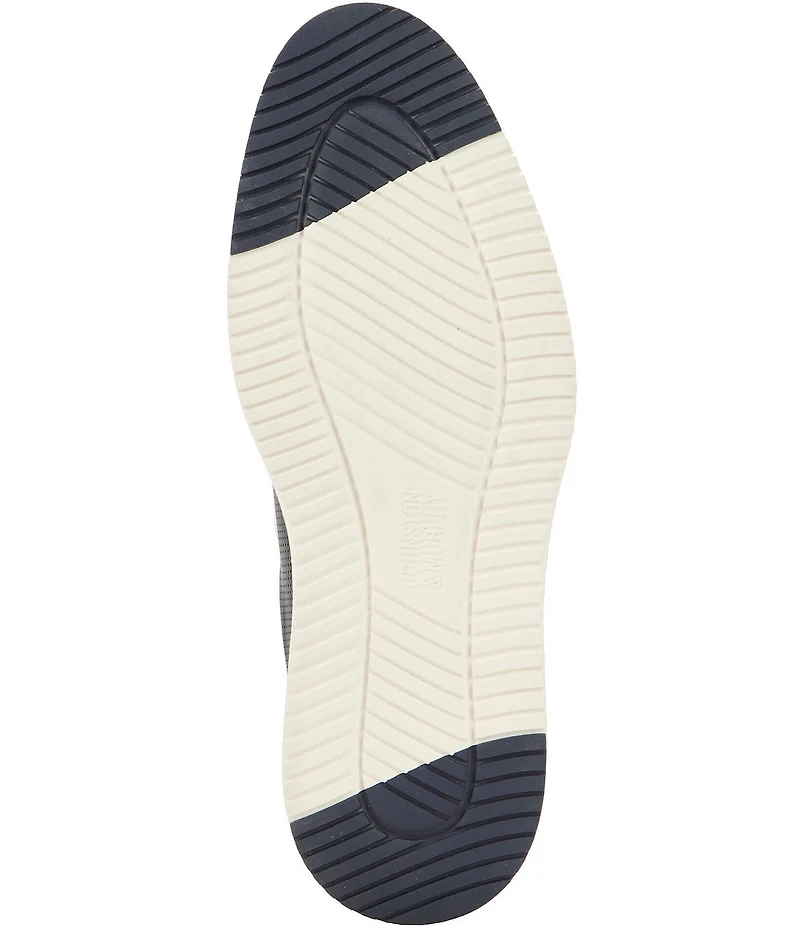 Johnston & Murphy Men's Upton One Piece Perforated Leather Plain Toe Oxfords