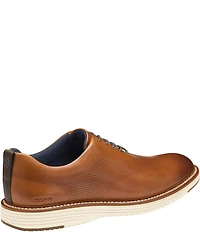 Johnston & Murphy Men's Upton One Piece Perforated Leather Plain Toe Oxfords