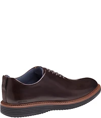 Johnston & Murphy Men's Upton One Piece Perforated Leather Plain Toe Oxfords