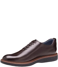 Johnston & Murphy Men's Upton One Piece Perforated Leather Plain Toe Oxfords