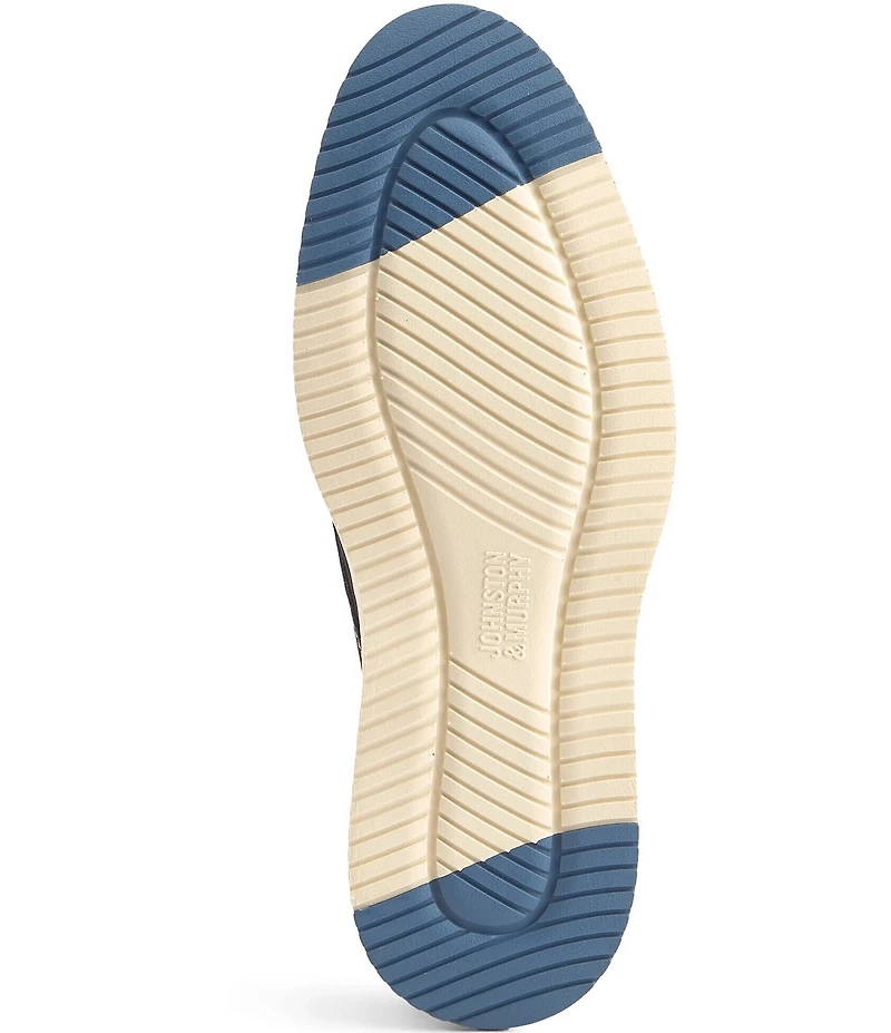 Johnston & Murphy Men's Upton Perforated Nubuck Plain Toe Lace Up Oxfords