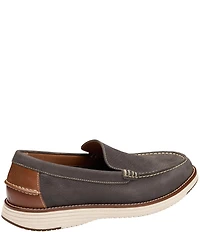 Johnston & Murphy Men's Upton Perforated Nubuck Venetian Loafers