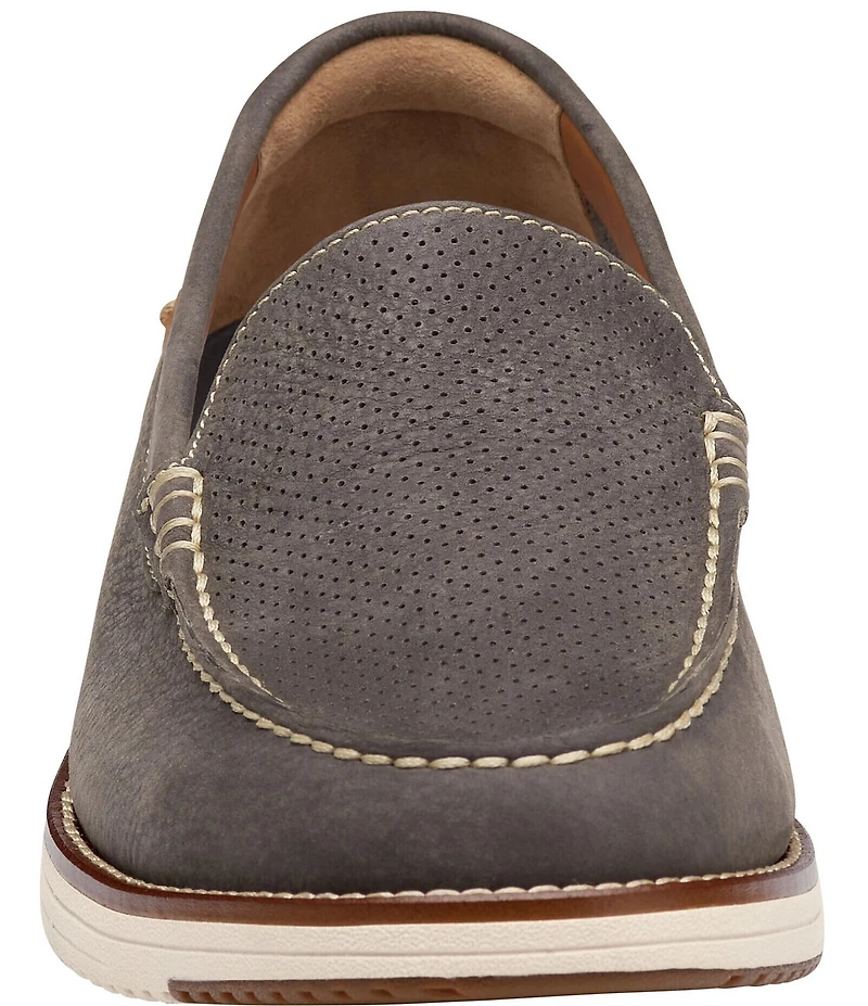 Johnston & Murphy Men's Upton Perforated Nubuck Venetian Loafers