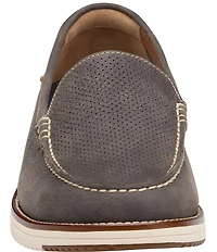 Johnston & Murphy Men's Upton Perforated Nubuck Venetian Loafers