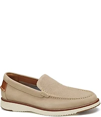 Johnston & Murphy Men's Upton Perforated Nubuck Venetian Loafers
