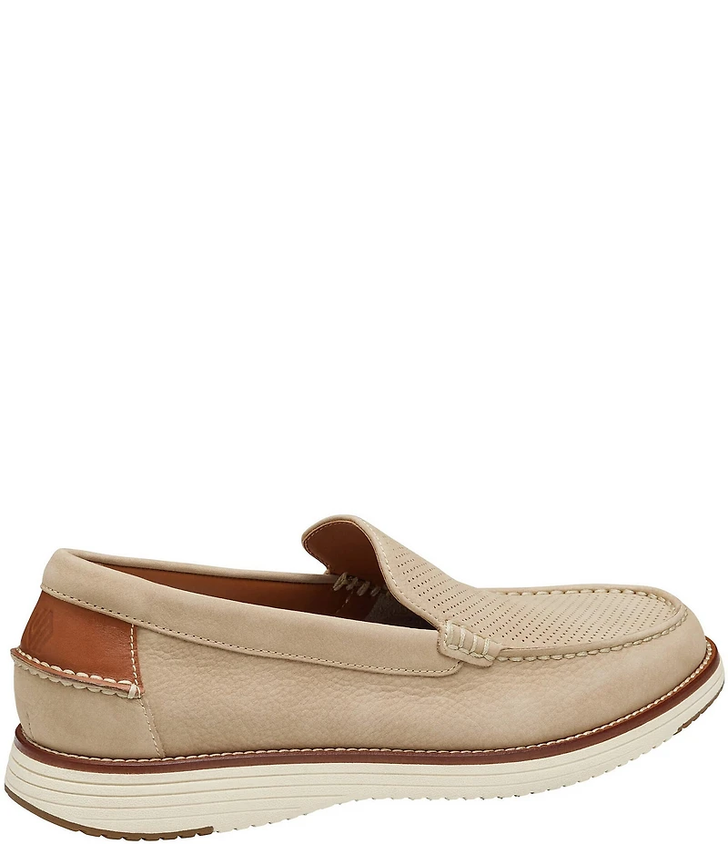 Johnston & Murphy Men's Upton Perforated Nubuck Venetian Loafers