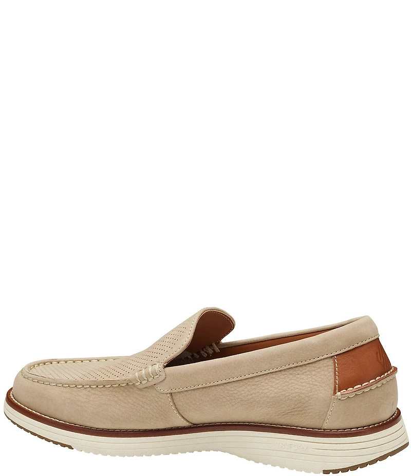 Johnston & Murphy Men's Upton Perforated Nubuck Venetian Loafers