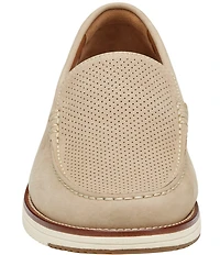 Johnston & Murphy Men's Upton Perforated Nubuck Venetian Loafers