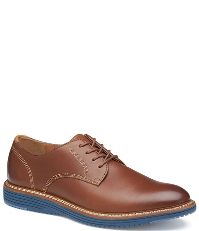 Johnston & Murphy Men's Upton Leather Plain Toe Leather Oxfords