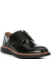 Johnston & Murphy Men's Upton Oiled Leather Plain Toe Leather Oxfords