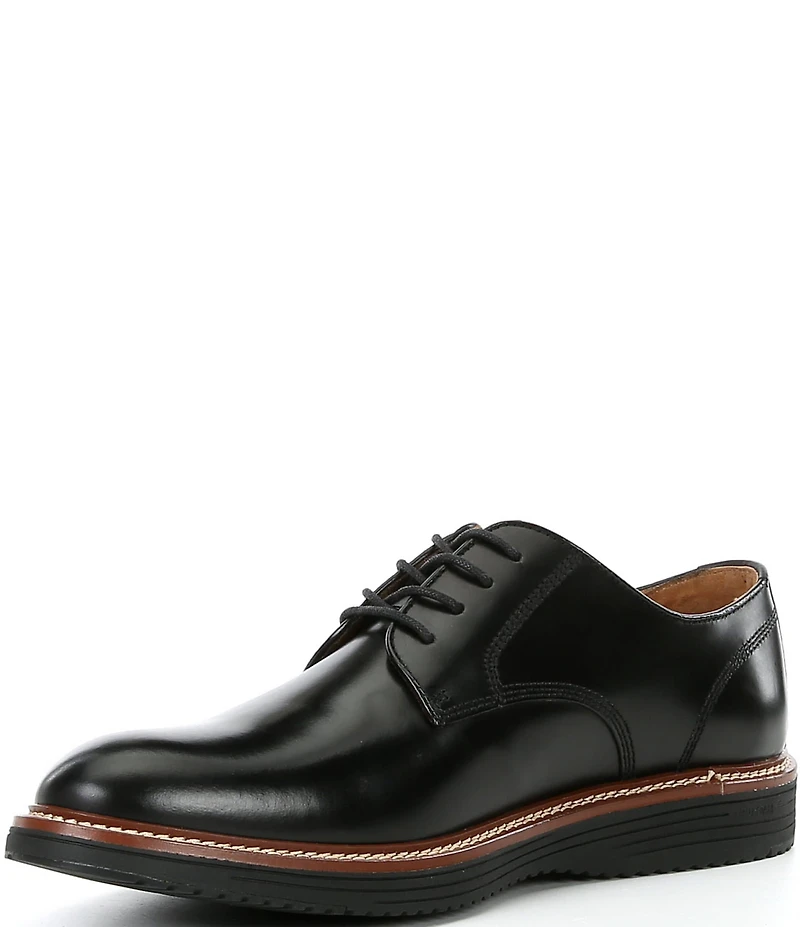 Johnston & Murphy Men's Upton Oiled Leather Plain Toe Leather Oxfords