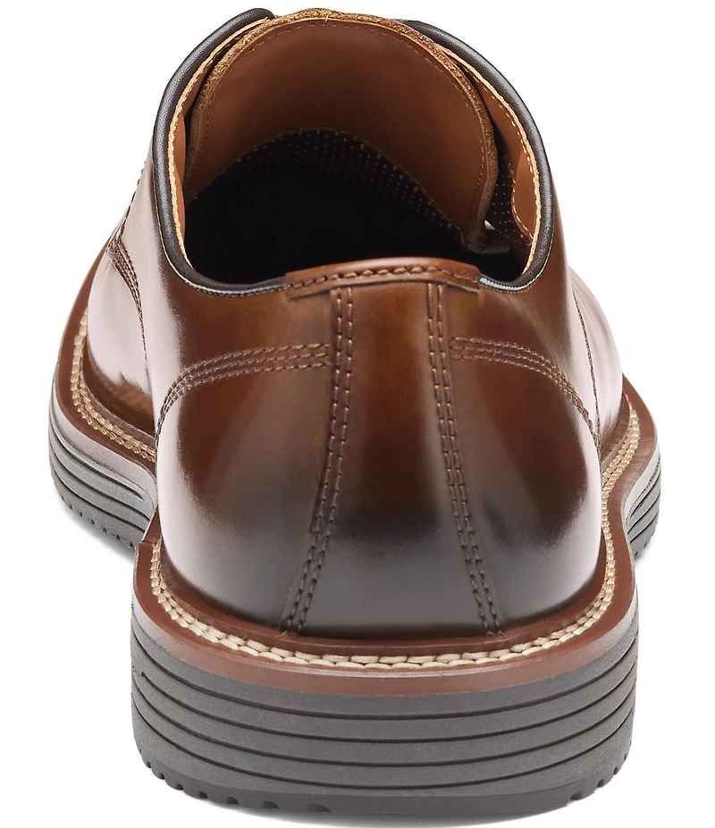 Johnston & Murphy Men's Upton Oiled Leather Plain Toe Leather Oxfords