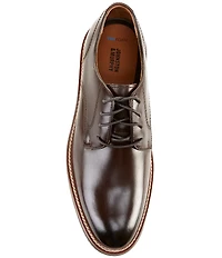 Johnston & Murphy Men's Upton Oiled Leather Plain Toe Leather Oxfords