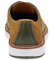 Johnston & Murphy Men's Upton Nubuck Saddle Brogue Detail Oxfords