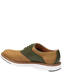 Johnston & Murphy Men's Upton Nubuck Saddle Brogue Detail Oxfords