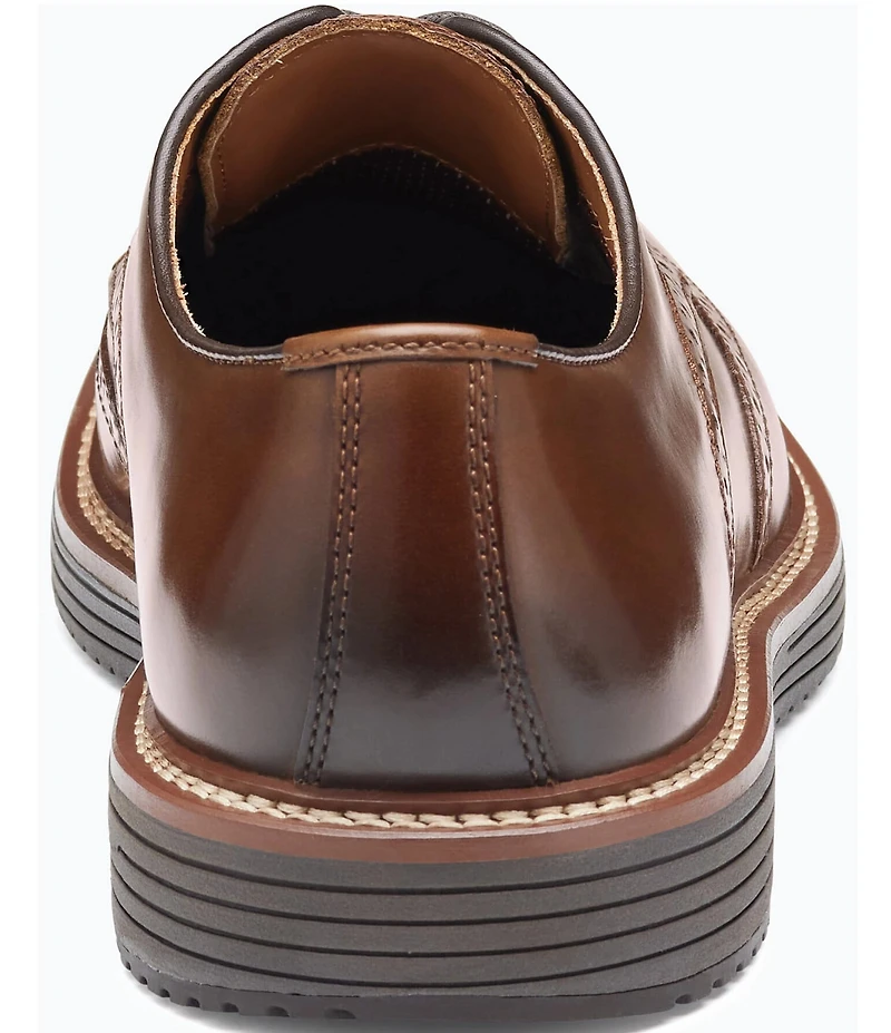 Johnston & Murphy Men's Upton Oiled Leather Wingtip Brogue Detail Oxfords