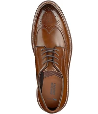 Johnston & Murphy Men's Upton Oiled Leather Wingtip Brogue Detail Oxfords