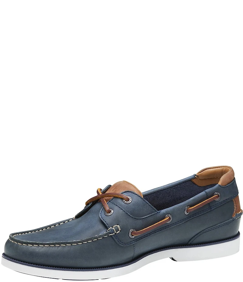 Johnston & Murphy Men's Ventura Leather 2-Eye Boat Shoes