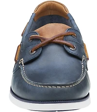 Johnston & Murphy Men's Ventura Leather 2-Eye Boat Shoes