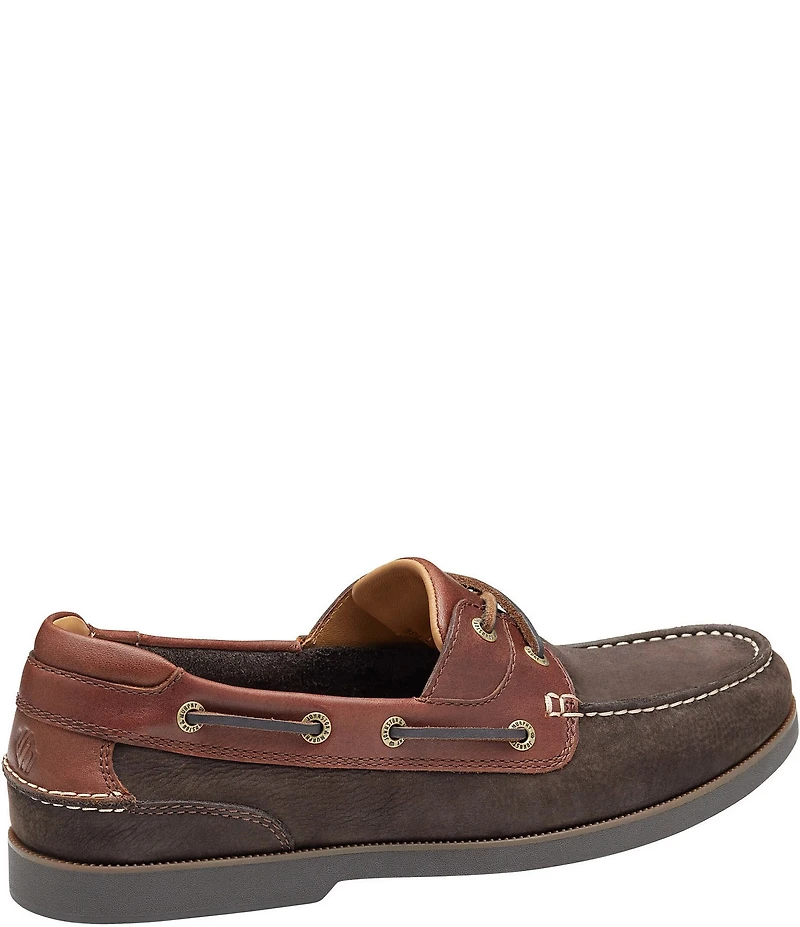 Johnston & Murphy Men's Ventura 2-Eye Nubuck Slip On Boat Shoes