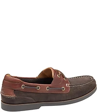 Johnston & Murphy Men's Ventura 2-Eye Nubuck Slip On Boat Shoes