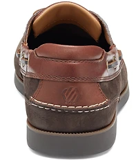 Johnston & Murphy Men's Ventura 2-Eye Nubuck Slip On Boat Shoes