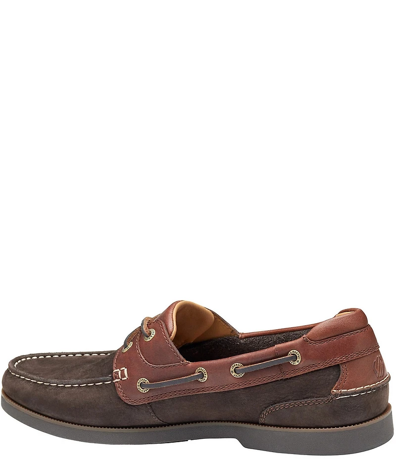 Johnston & Murphy Men's Ventura 2-Eye Nubuck Slip On Boat Shoes