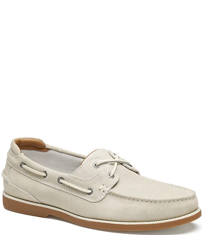 Johnston & Murphy Men's Ventura 2-Eye Suede Boat Shoes