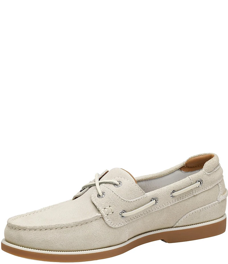 Johnston & Murphy Men's Ventura 2-Eye Suede Boat Shoes