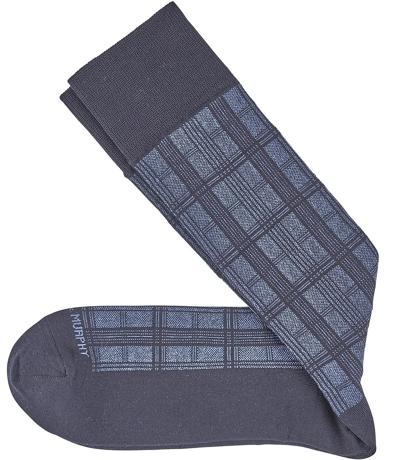 Johnston & Murphy Men's Window Pane Dress Sock