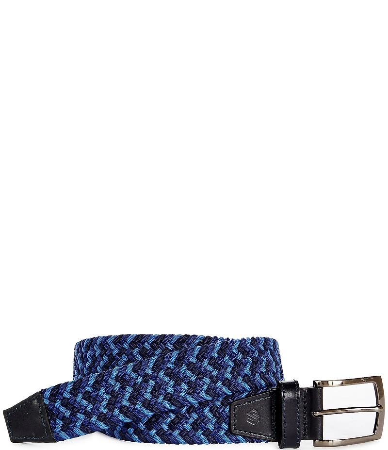 Johnston & Murphy Men's Woven Stretch Knit Belt