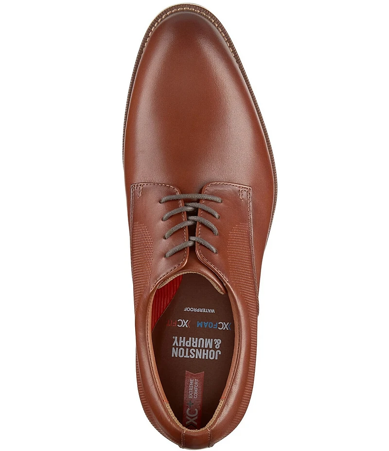 Johnston & Murphy Men's XC+ Copley Waterproof Leather Plain Toe Oxfords
