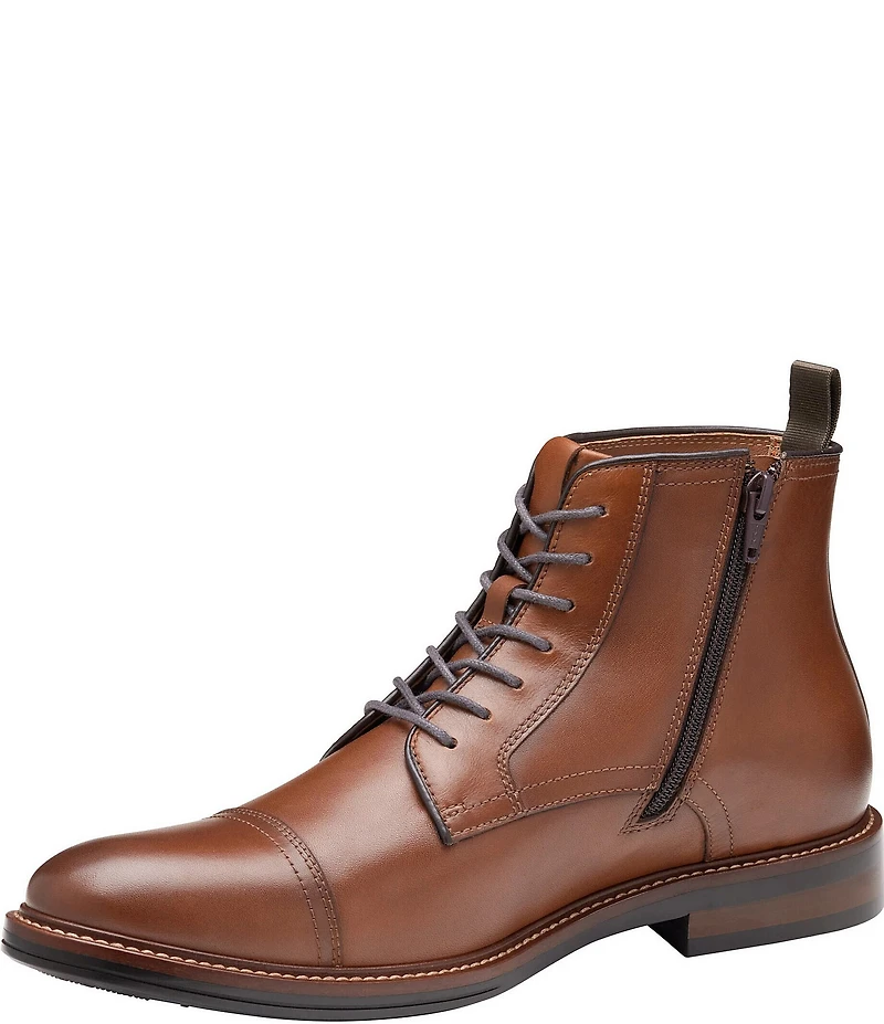 Johnston & Murphy Men's XC+ Durham Waterproof Leather Cap Toe Boots