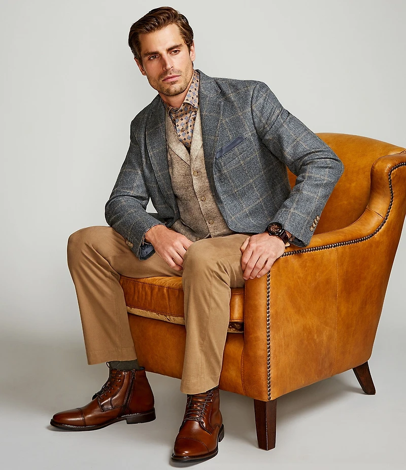 Johnston & Murphy Men's XC Flex Raleigh Leather Cap Toe Boots