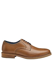 Johnston & Murphy Men's XC Flex Raleigh Leather Plain Toe Brogue Detail Oxfords