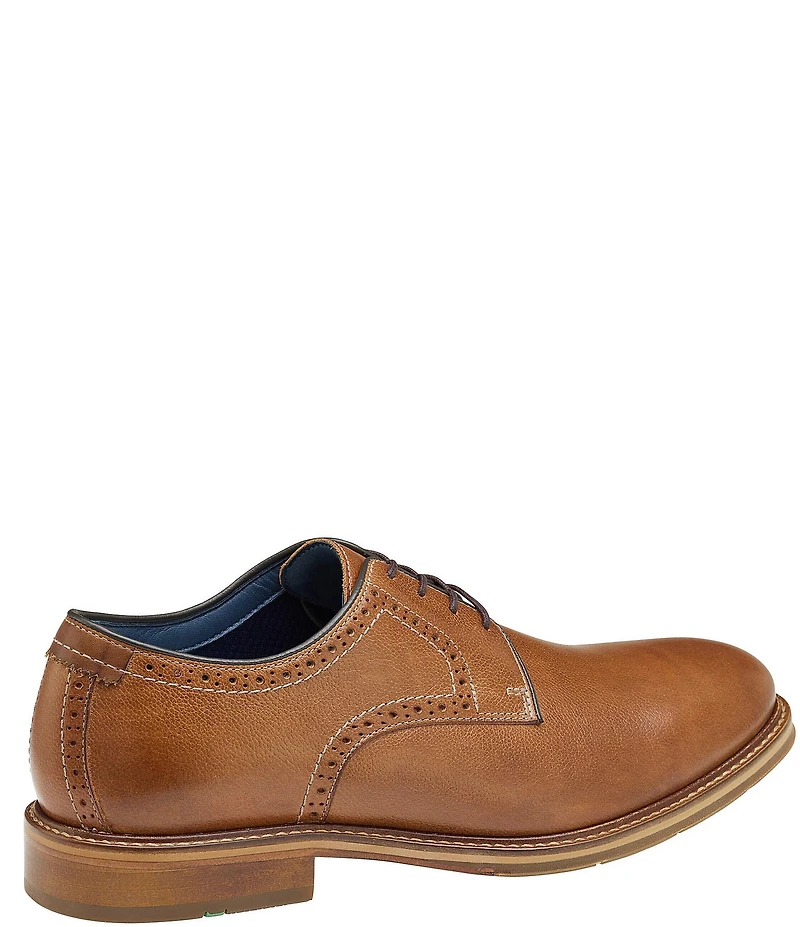 Johnston & Murphy Men's XC Flex Raleigh Leather Plain Toe Brogue Detail Oxfords