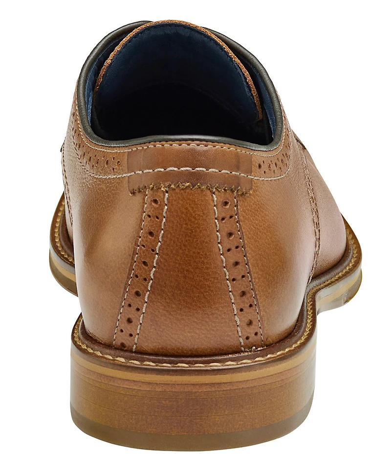 Johnston & Murphy Men's XC Flex Raleigh Leather Plain Toe Brogue Detail Oxfords
