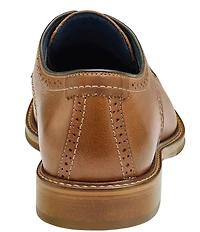 Johnston & Murphy Men's XC Flex Raleigh Leather Plain Toe Brogue Detail Oxfords