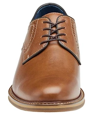 Johnston & Murphy Men's XC Flex Raleigh Leather Plain Toe Brogue Detail Oxfords