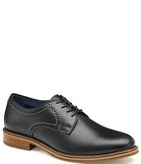 Johnston & Murphy Men's XC Flex Raleigh Leather Plain Toe Brogue Detail Oxfords