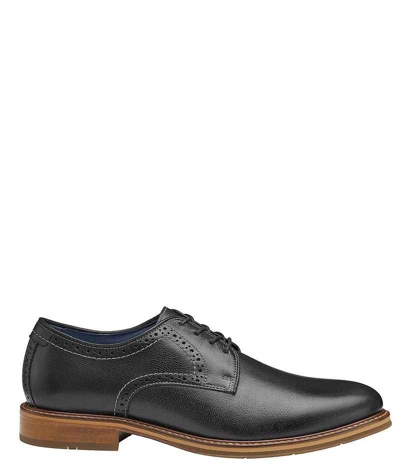 Johnston & Murphy Men's XC Flex Raleigh Leather Plain Toe Brogue Detail Oxfords