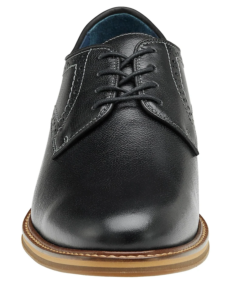 Johnston & Murphy Men's XC Flex Raleigh Leather Plain Toe Brogue Detail Oxfords