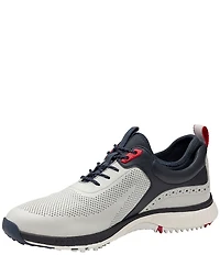 Johnston & Murphy Men's XC4 H-1Luxe Hybrid Waterproof Perforated Leather Golf Sneakers