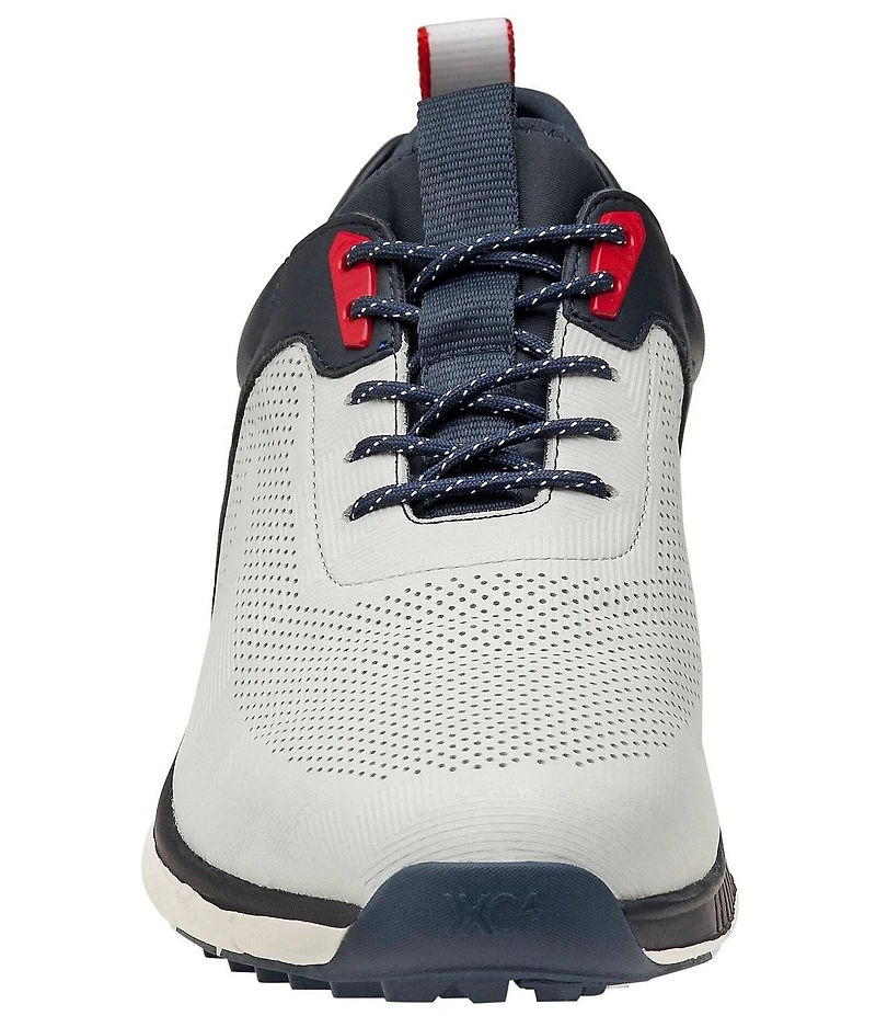 Johnston & Murphy Men's XC4 H-1Luxe Hybrid Waterproof Perforated Leather Golf Sneakers
